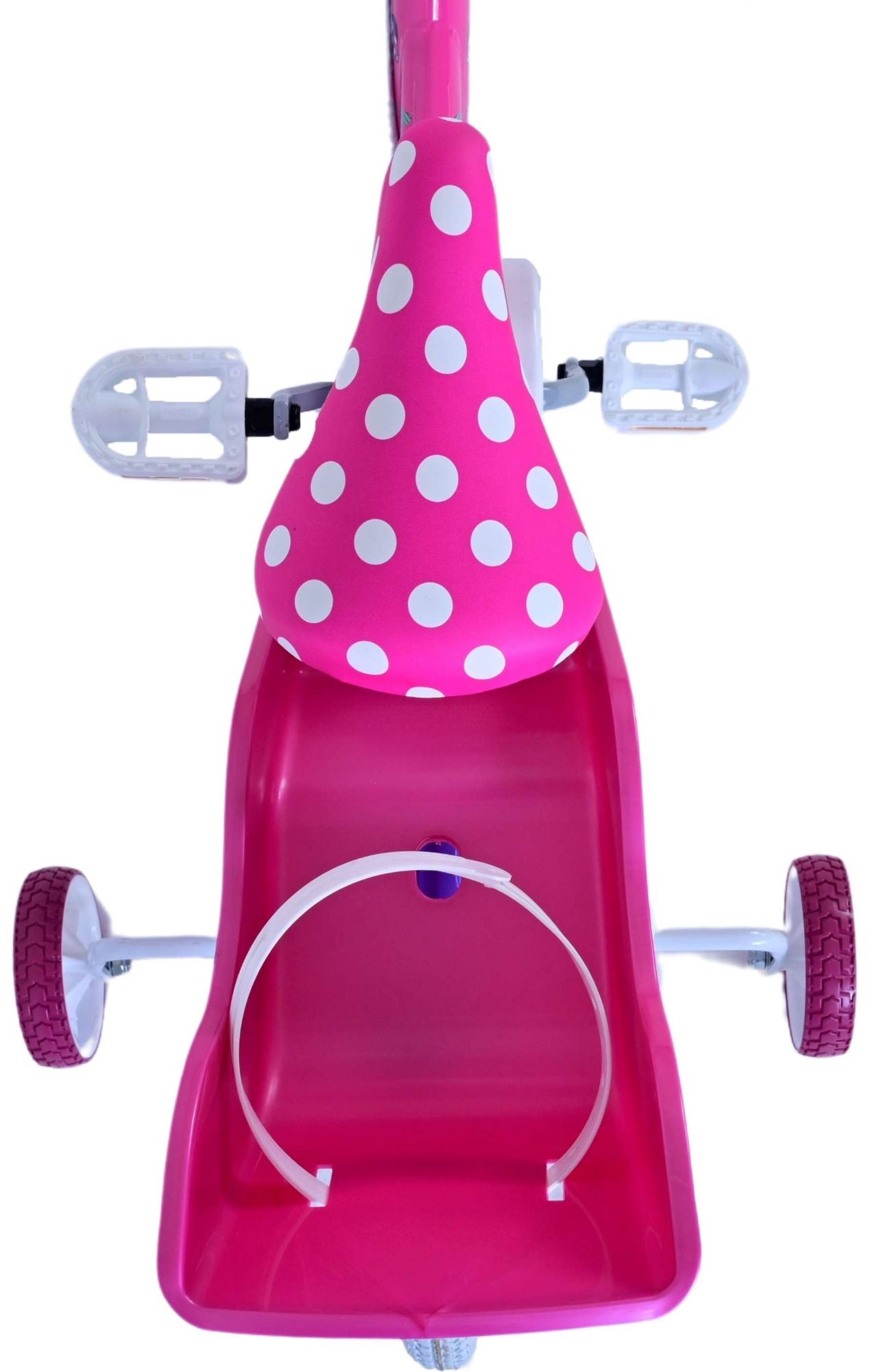 Minnie Barncykel Två Handbromsar 16 tum, Rosa - Lilla Cykelbutiken