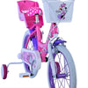 Minnie Barncykel Två Handbromsar 16 tum, Rosa - Lilla Cykelbutiken
