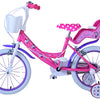 Minnie Barncykel Två Handbromsar 16 tum, Rosa - Lilla Cykelbutiken