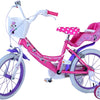 Minnie Barncykel Två Handbromsar 16 tum, Rosa - Lilla Cykelbutiken