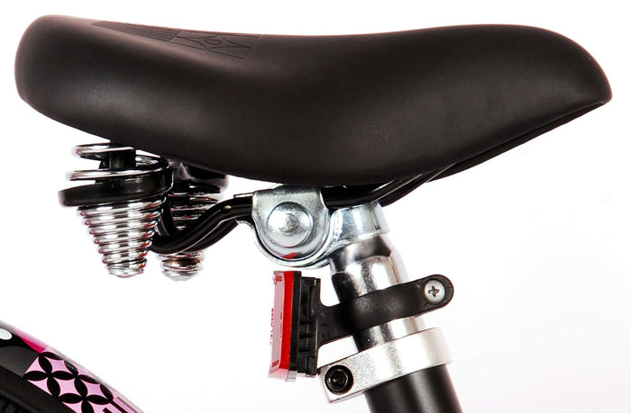 Volare Miracle Cruiser Barncykel 16 tum, Matt Svart - Lilla Cykelbutiken