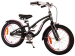 Volare Miracle Cruiser Barncykel 16 tum, Matt Svart - Lilla Cykelbutiken