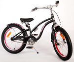 Volare Miracle Cruiser Barncykel 18 tum, Matt Svart - Lilla Cykelbutiken