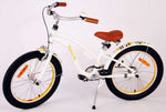 Volare Miracle Cruiser Barncykel 18 tum, Vit - Lilla Cykelbutiken