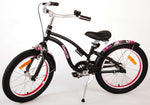 Volare Miracle Cruiser Barncykel 18 tum, Matt Svart - Lilla Cykelbutiken