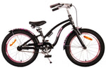 Volare Miracle Cruiser Barncykel 18 tum, Matt Svart - Lilla Cykelbutiken