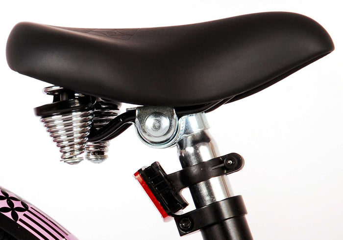 Volare Miracle Cruiser Barncykel 18 tum, Matt Svart - Lilla Cykelbutiken