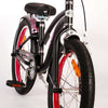 Volare Miracle Cruiser Barncykel 18 tum, Matt Svart - Lilla Cykelbutiken
