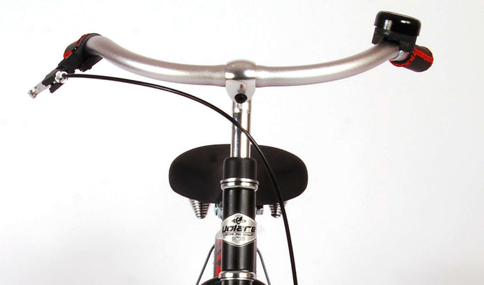 Volare Miracle Cruiser Barncykel 14 tum, Matt Svart - Lilla Cykelbutiken