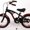 Volare Miracle Cruiser Barncykel 14 tum, Matt Svart - Lilla Cykelbutiken