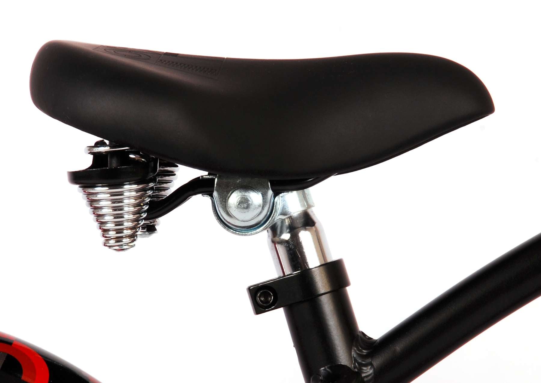 Volare Miracle Cruiser Barncykel 14 tum, Matt Svart - Lilla Cykelbutiken