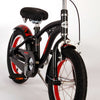 Volare Miracle Cruiser Barncykel 14 tum, Matt Svart - Lilla Cykelbutiken