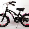 Volare Miracle Cruiser Barncykel 14 tum, Matt Svart - Lilla Cykelbutiken