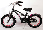 Volare Miracle Cruiser Barncykel 14 tum, Matt Svart - Lilla Cykelbutiken