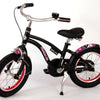 Volare Miracle Cruiser Barncykel 14 tum, Matt Svart - Lilla Cykelbutiken