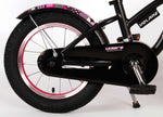 Volare Miracle Cruiser Barncykel 14 tum, Matt Svart - Lilla Cykelbutiken