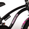 Volare Miracle Cruiser Barncykel 14 tum, Matt Svart - Lilla Cykelbutiken