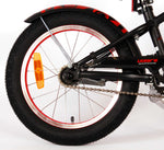 Volare Miracle Cruiser Barncykel 16 tum, Matt Svart - Lilla Cykelbutiken