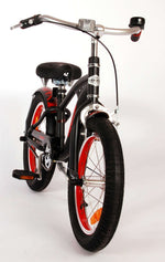 Volare Miracle Cruiser Barncykel 16 tum, Matt Svart - Lilla Cykelbutiken