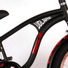 Volare Miracle Cruiser Barncykel 18 tum, Matt Svart - Lilla Cykelbutiken
