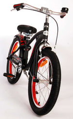 Volare Miracle Cruiser Barncykel 18 tum, Matt Svart - Lilla Cykelbutiken