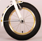 Volare Miracle Cruiser Barncykel 14 tum, Vit - Lilla Cykelbutiken