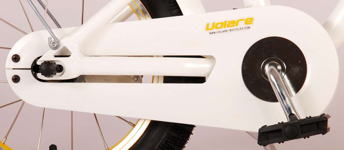 Volare Miracle Cruiser Barncykel 14 tum, Vit - Lilla Cykelbutiken
