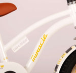 Volare Miracle Cruiser Barncykel 14 tum, Vit - Lilla Cykelbutiken