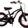Volare Miracle Cruiser Barncykel 14 tum, Matt Svart - Lilla Cykelbutiken
