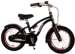 Volare Miracle Cruiser Barncykel 14 tum, Matt Svart - Lilla Cykelbutiken