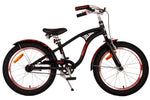 Volare Miracle Cruiser Barncykel 18 tum, Matt Svart - Lilla Cykelbutiken