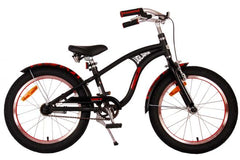 Volare Miracle Cruiser Barncykel 18 tum, Matt Svart - För barn 4-7 år