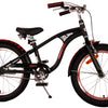 Volare Miracle Cruiser Barncykel 18 tum, Matt Svart - Lilla Cykelbutiken