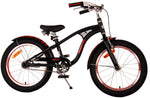 Volare Miracle Cruiser Barncykel 18 tum, Matt Svart - Lilla Cykelbutiken