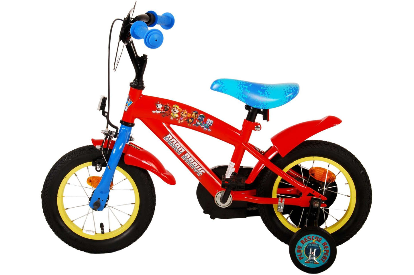 Paw Patrol 12-tums Barncykel – Röd med Stödhjul, För barn 3-4 år