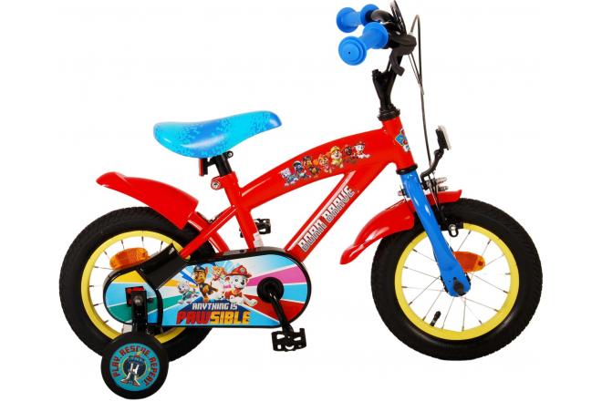 Paw Patrol Barncykel 12 tum, Röd/Blå - Lilla Cykelbutiken