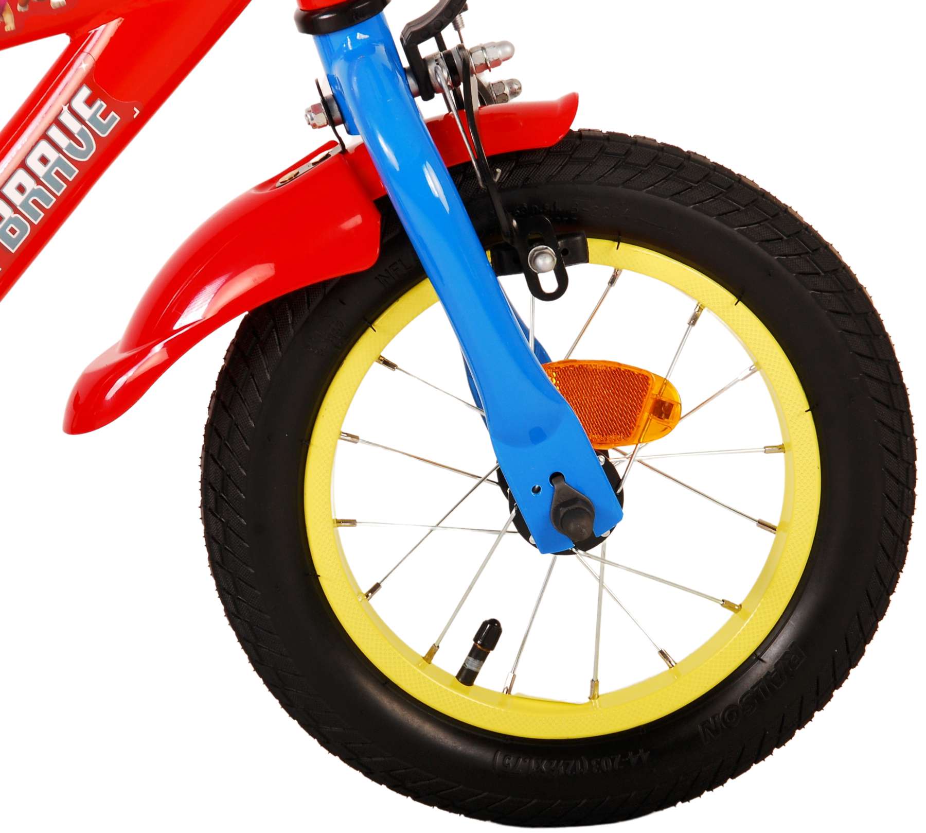 Paw Patrol Barncykel 12 tum, Röd/Blå - Lilla Cykelbutiken