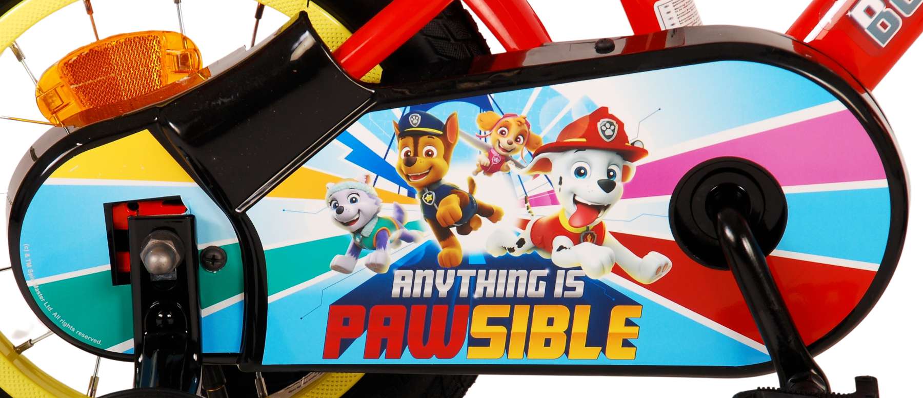 Paw Patrol Barncykel 12 tum, Röd/Blå - Lilla Cykelbutiken