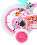 Volare Paw Patrol Barncykel 12 tum, dubbla handbromsar, Rosa - För barn 3-4 år