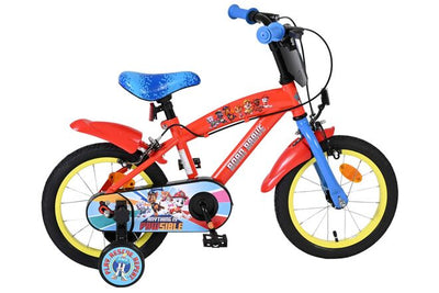 Paw Patrol Barncykel 14 tum, dubbla handbromsar, Röd - För barn 5-5 år