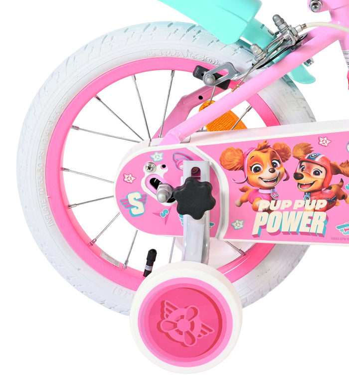 Paw Patrol Barncykel 14 tum, dubbla handbromsar, Rosa - För barn 5-5 år