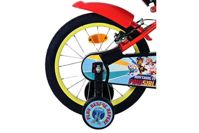 Paw Patrol 16 tum barncykel, två handbromsar – För barn 4–6 år