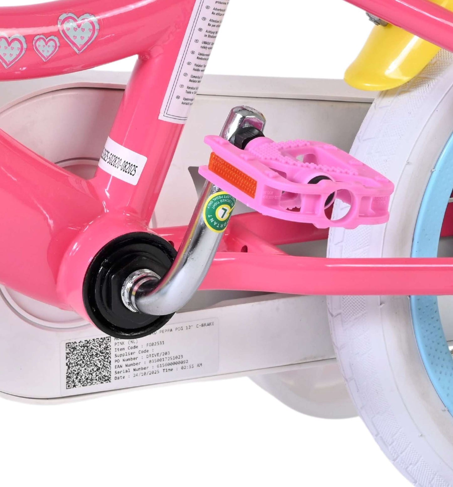 Peppa Pig Peppa Barncykel 12 tum, Blå - För barn 3-4 år