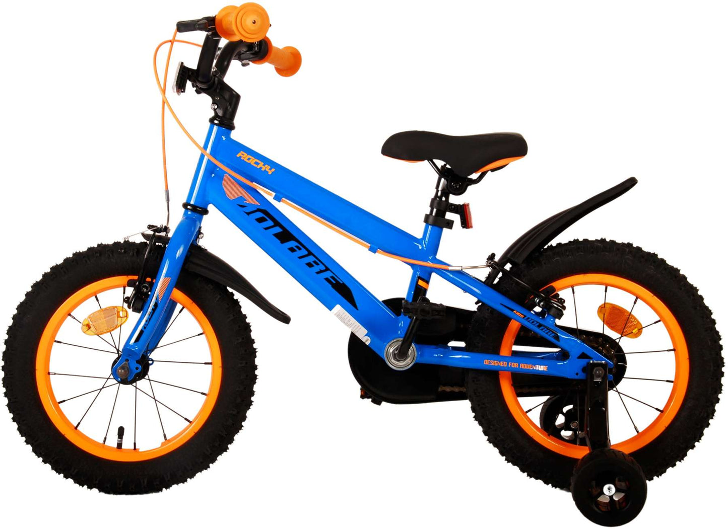 Volare Rocky Kids' Blå 14 tum – Barncykel med två handbromsar