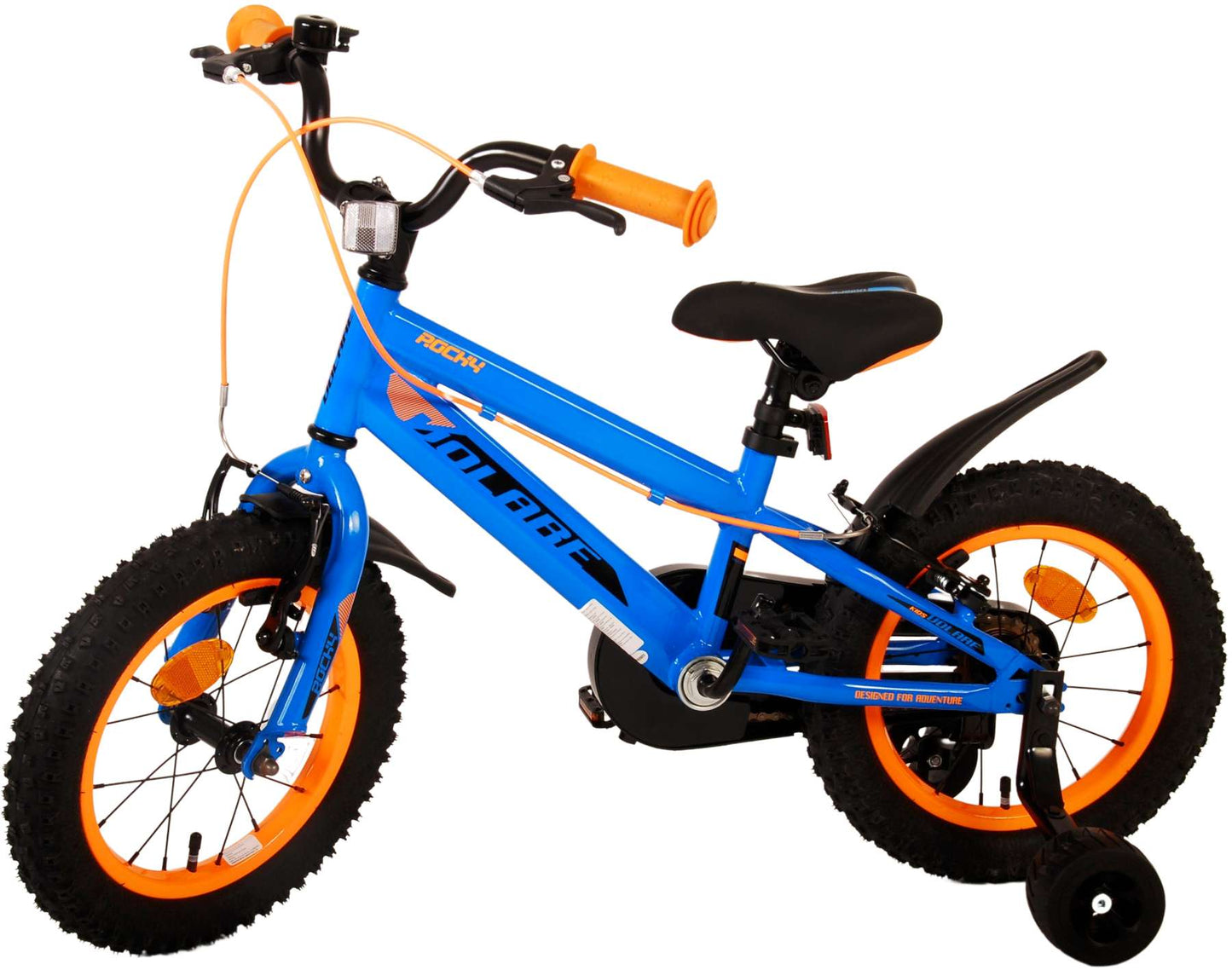 Volare Rocky Kids' Blå 14 tum – Barncykel med två handbromsar