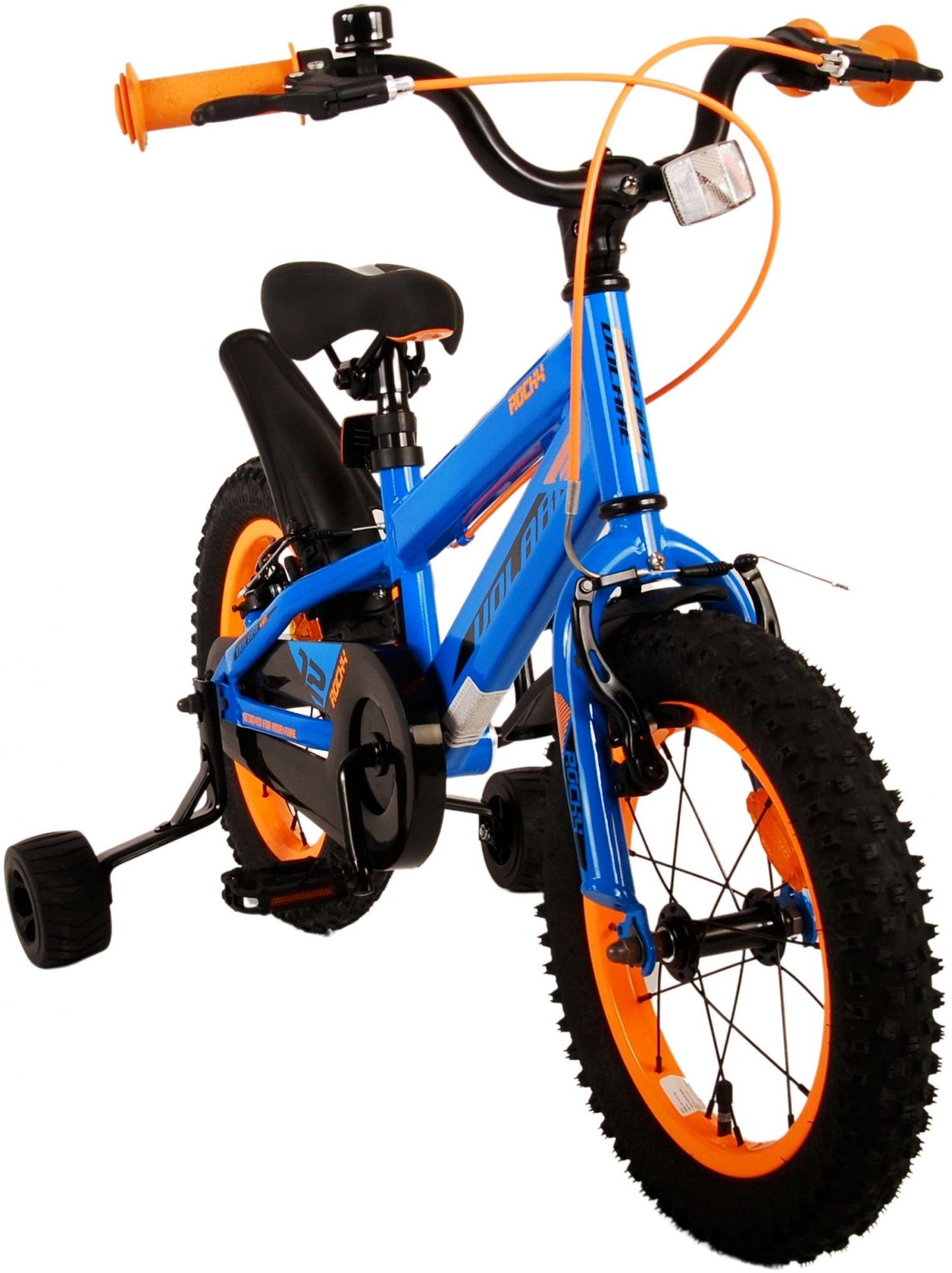 Volare Rocky Kids' Blå 14 tum – Barncykel med två handbromsar