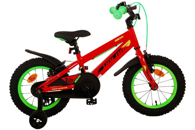 Volare Rocky Kids' Röd 14 tum – Barncykel med två handbromsar