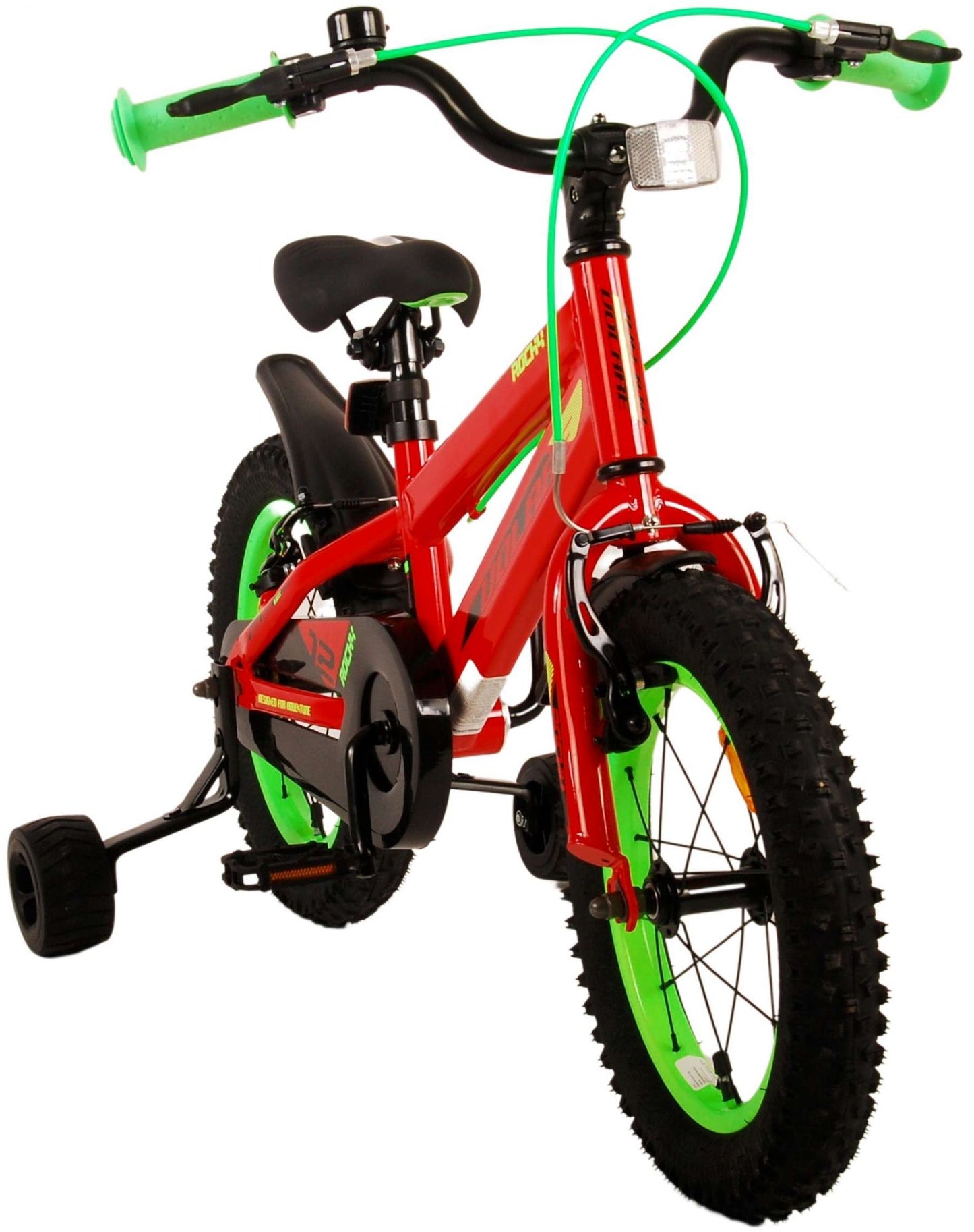 Volare Rocky Kids' Röd 14 tum – Barncykel med två handbromsar
