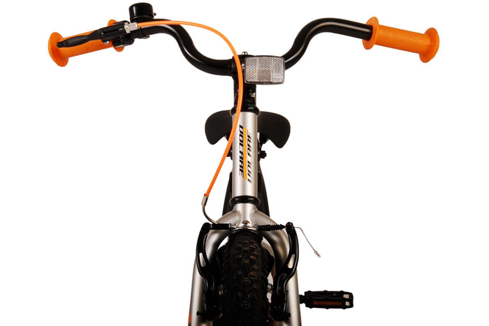 Volare Rocky 18 tum Barncykel Grå, Hand & fotbroms - För barn 4-7 år