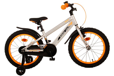 Volare Rocky 18 tum Barncykel Grå, Hand & fotbroms - För barn 4-7 år